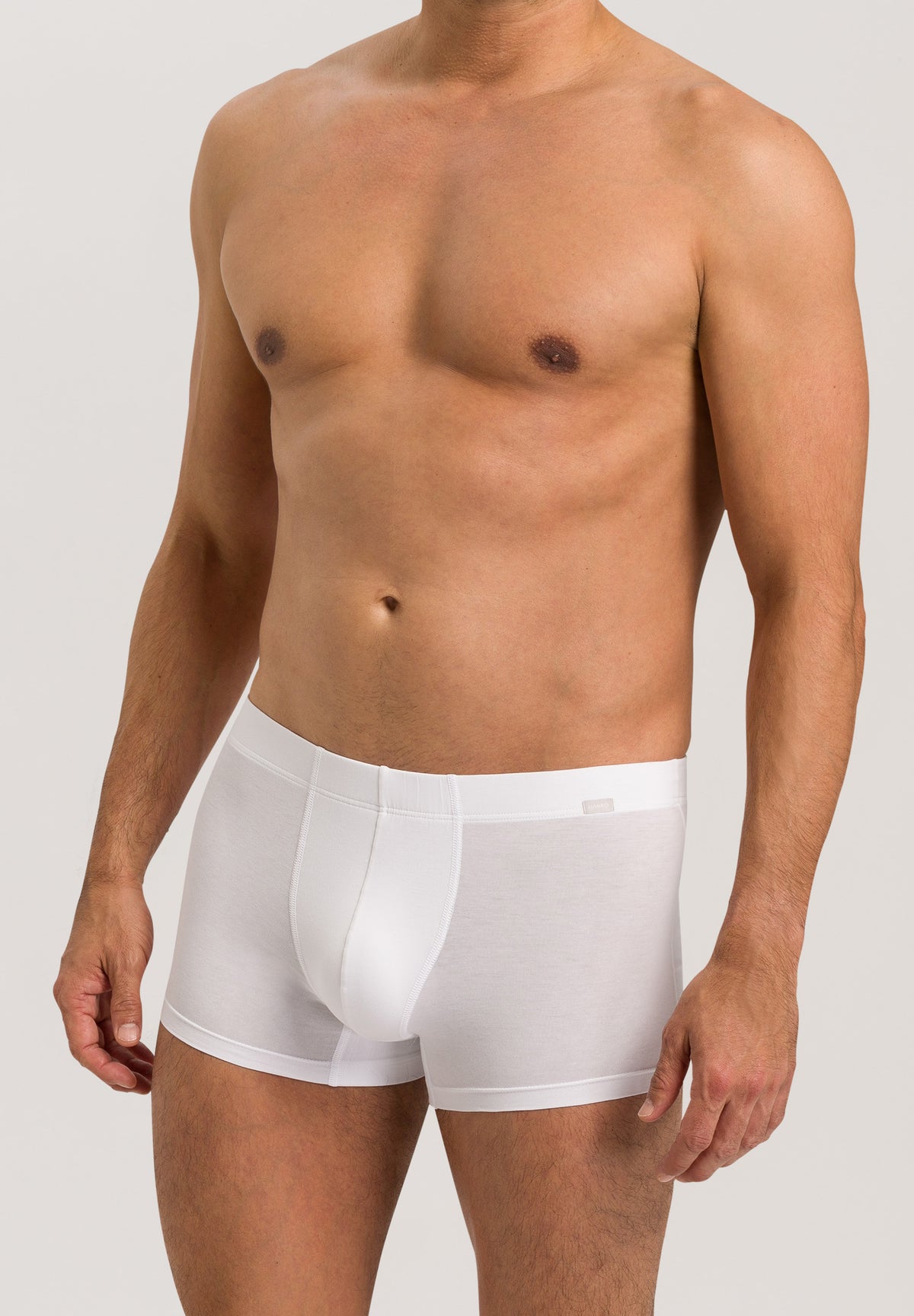 Cotton Essentials 2-Pack Cotton Boxer Briefs With Covered Waistband | White 73079-101