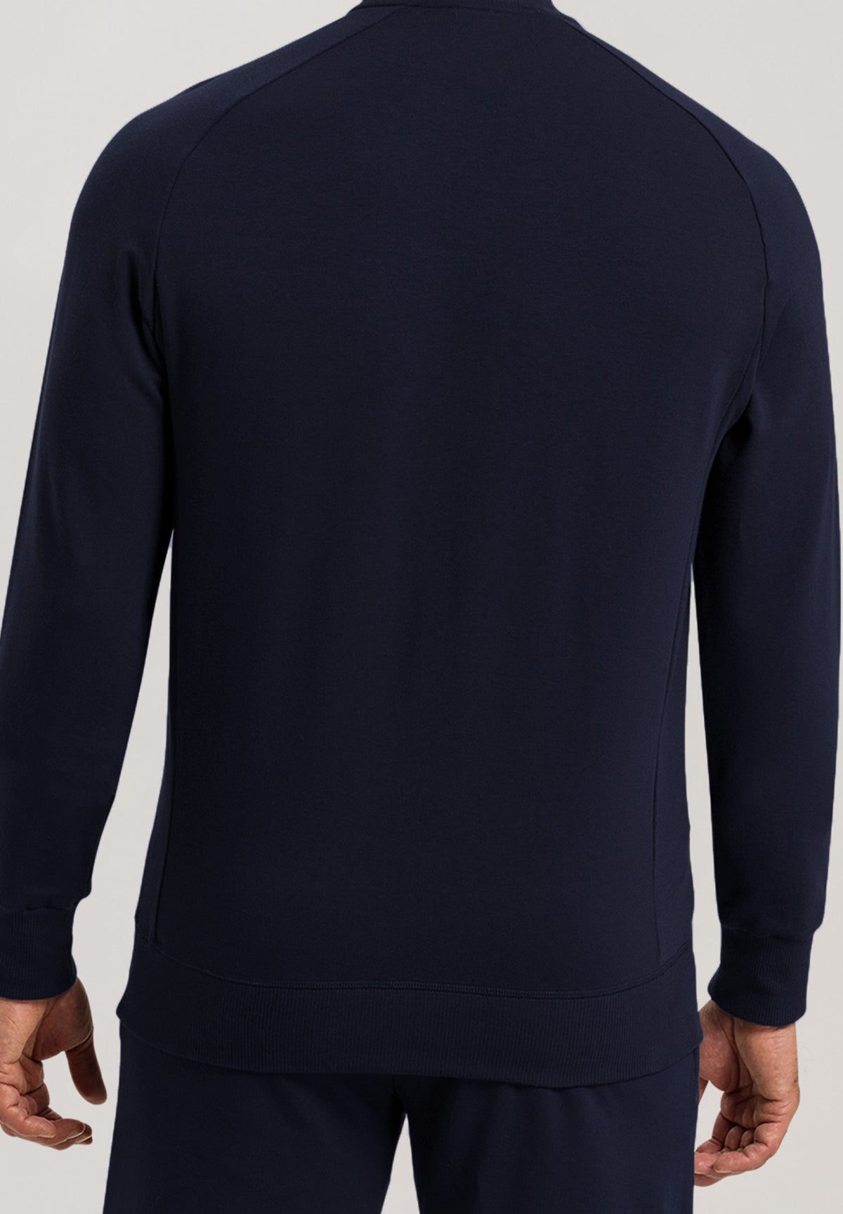 Living Cotton Zip-Up Jacket | Black Iris 75076-496