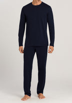 Night And Day Cotton Crew Neck Top | Black Iris 75431-496