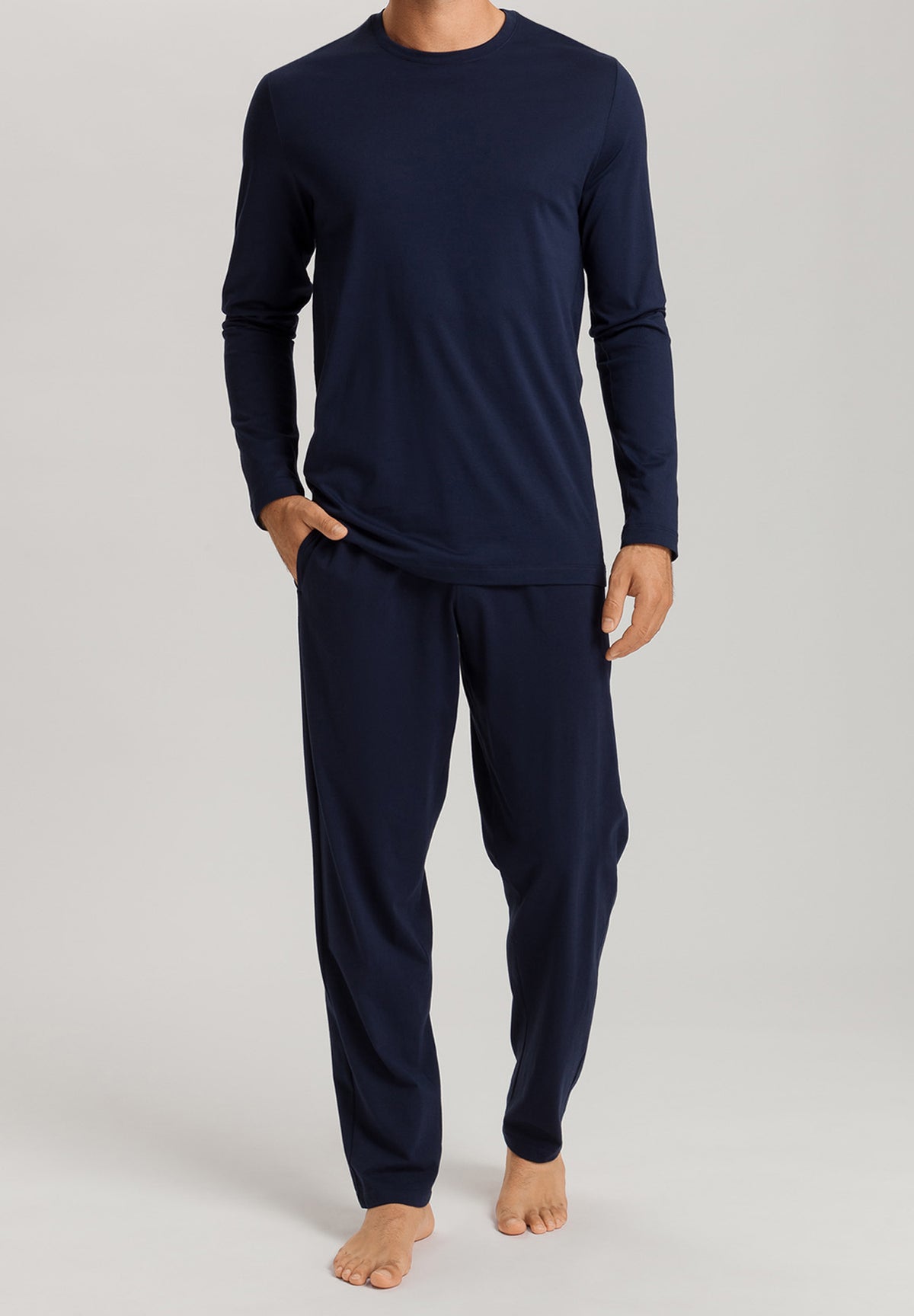 Night And Day Cotton Crew Neck Top  | Deep Navy 75431-1610