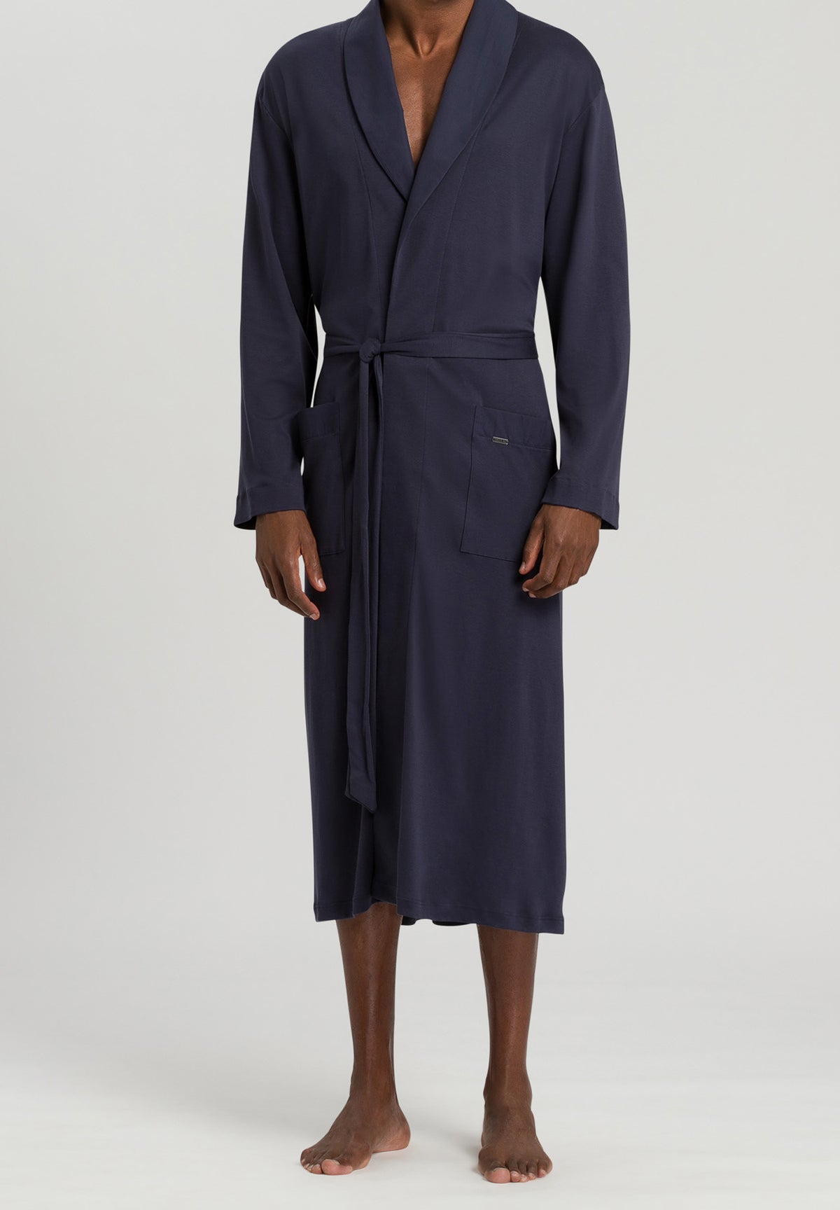 Night And Day Cotton Shawl Collar Robe | Black Iris 75438-496