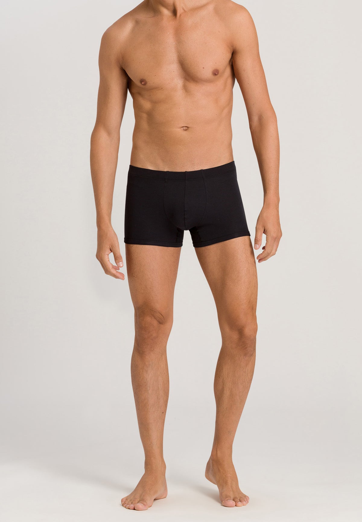 Sea Island Cotton Cotton Boxer Brief | Black 73171-019