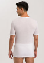Ultralight Fitted Cotton V-Neck T-Shirt | White 73001-101