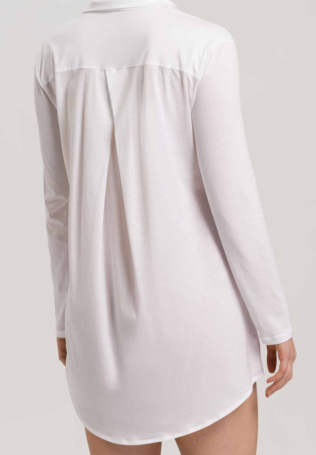 Cotton Deluxe Button Front Cotton Sleep Shirt | White 77958-101
