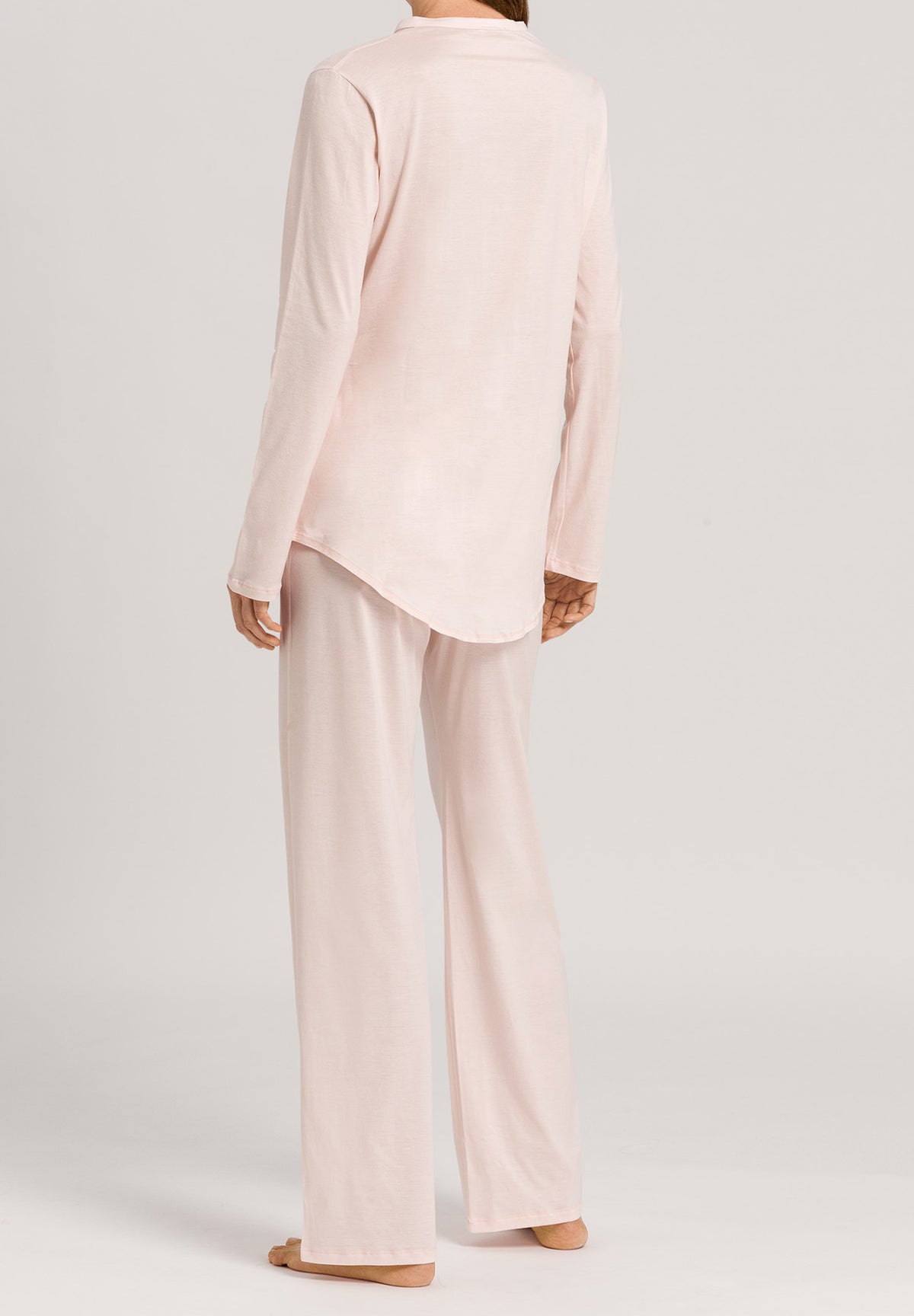 Cotton Deluxe Button Front Cotton Pajama Set   | Crystal Pink 77956-1334