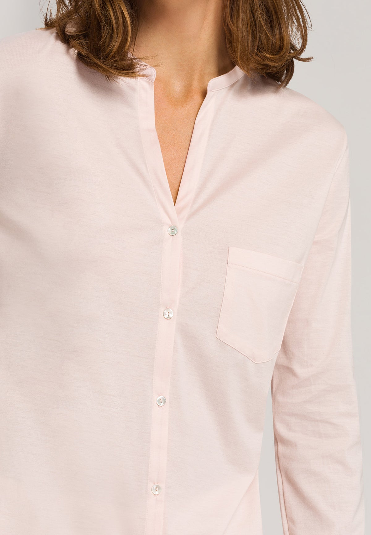 Cotton Deluxe Button Front Cotton Pajama Set   | Crystal Pink 77956-1334