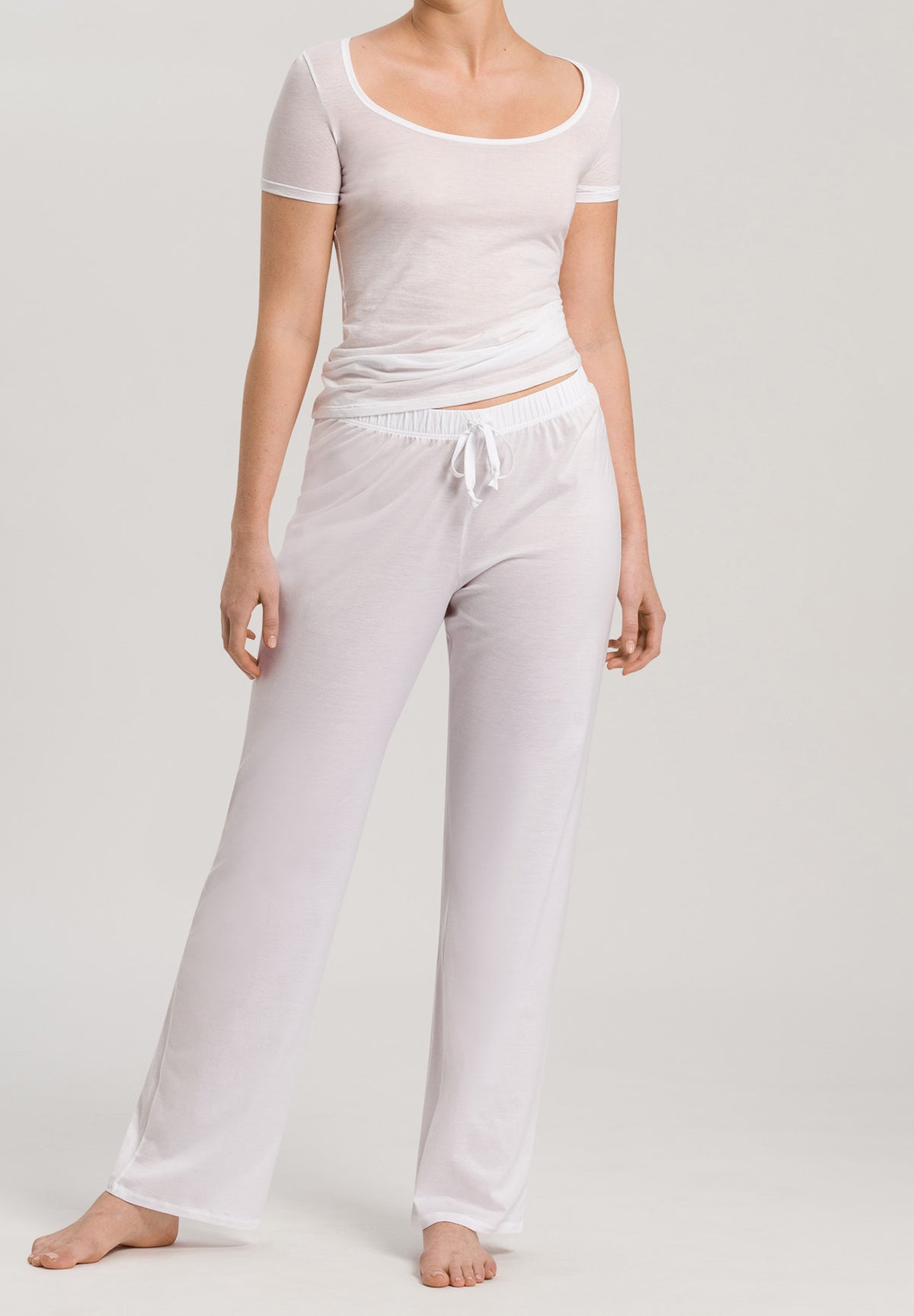 Cotton Deluxe Cotton Drawstring Pants | White 77955-101