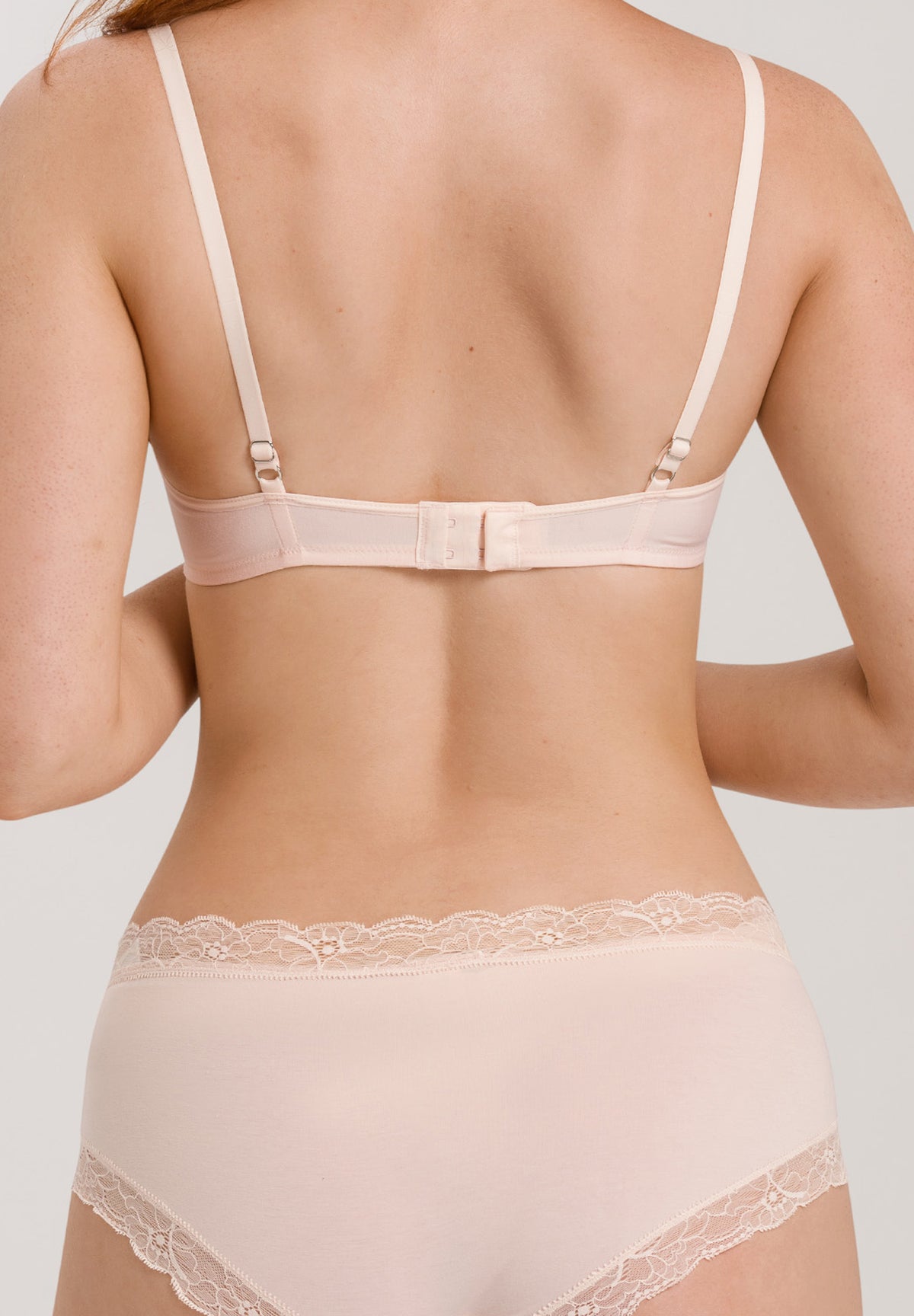 Cotton Lace Spacer Soft Cup Bra | Powder 72432-1381