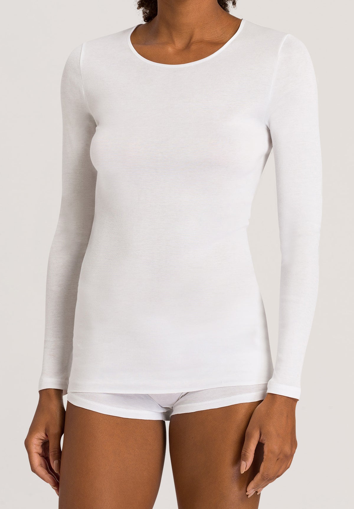 Cotton Seamless Cotton Knit Top | White 71620-101