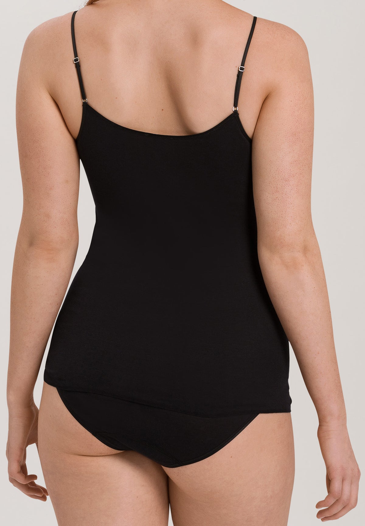 Cotton Seamless V-Neck Cotton Camisole | Black 71601-019