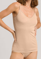 Cotton Seamless V-Neck Cotton Camisole | Beige 71601-274