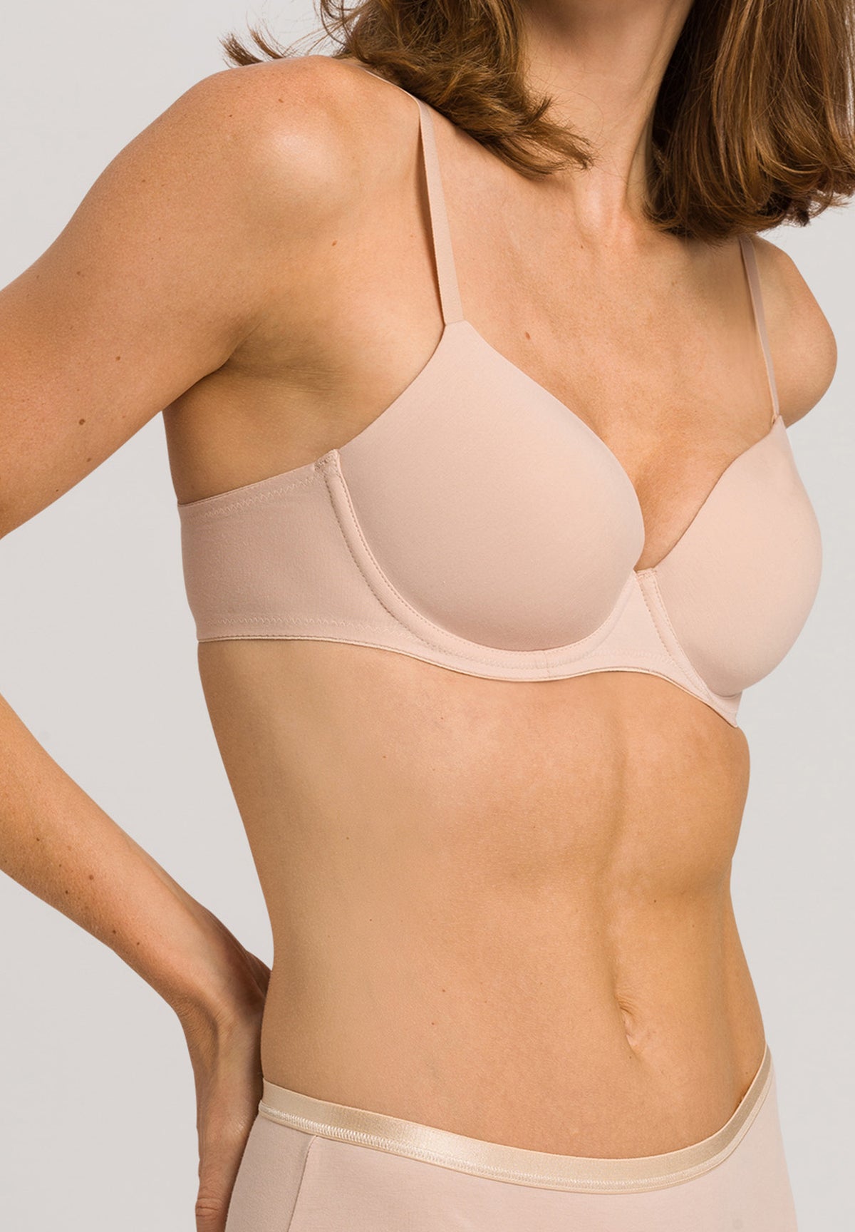 Cotton Sensation Padded T-Shirt Bra | Beige 71382-274