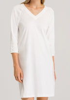 Pure Essence V-Neck Cotton Nightgown | Off White 77948-102
