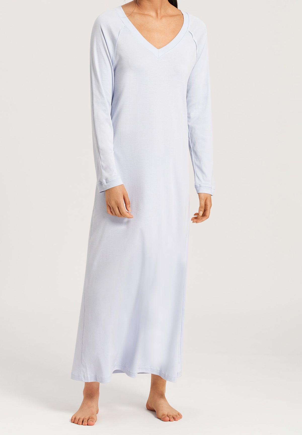 Pure Essence V-Neck Cotton Nightgown | Blue Glow 77947-511
