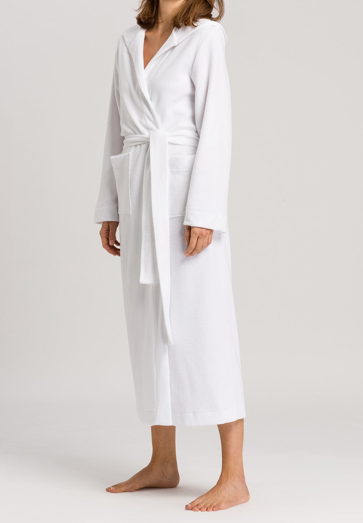 Robe Selection Plush Long Hooded Robe | White 77304-101