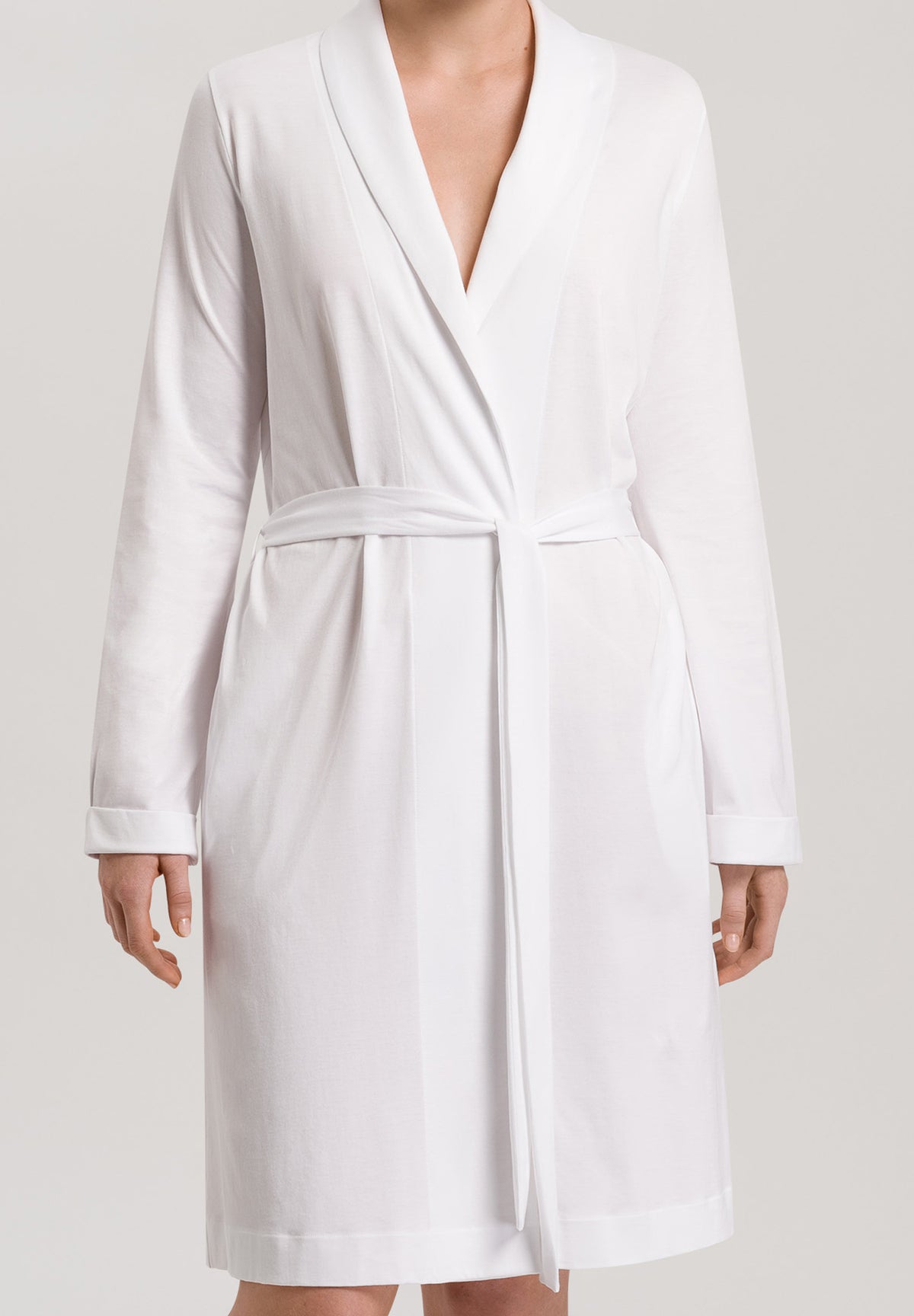 Robe Selection Shawl Collar Cotton Robe | White 77302-101