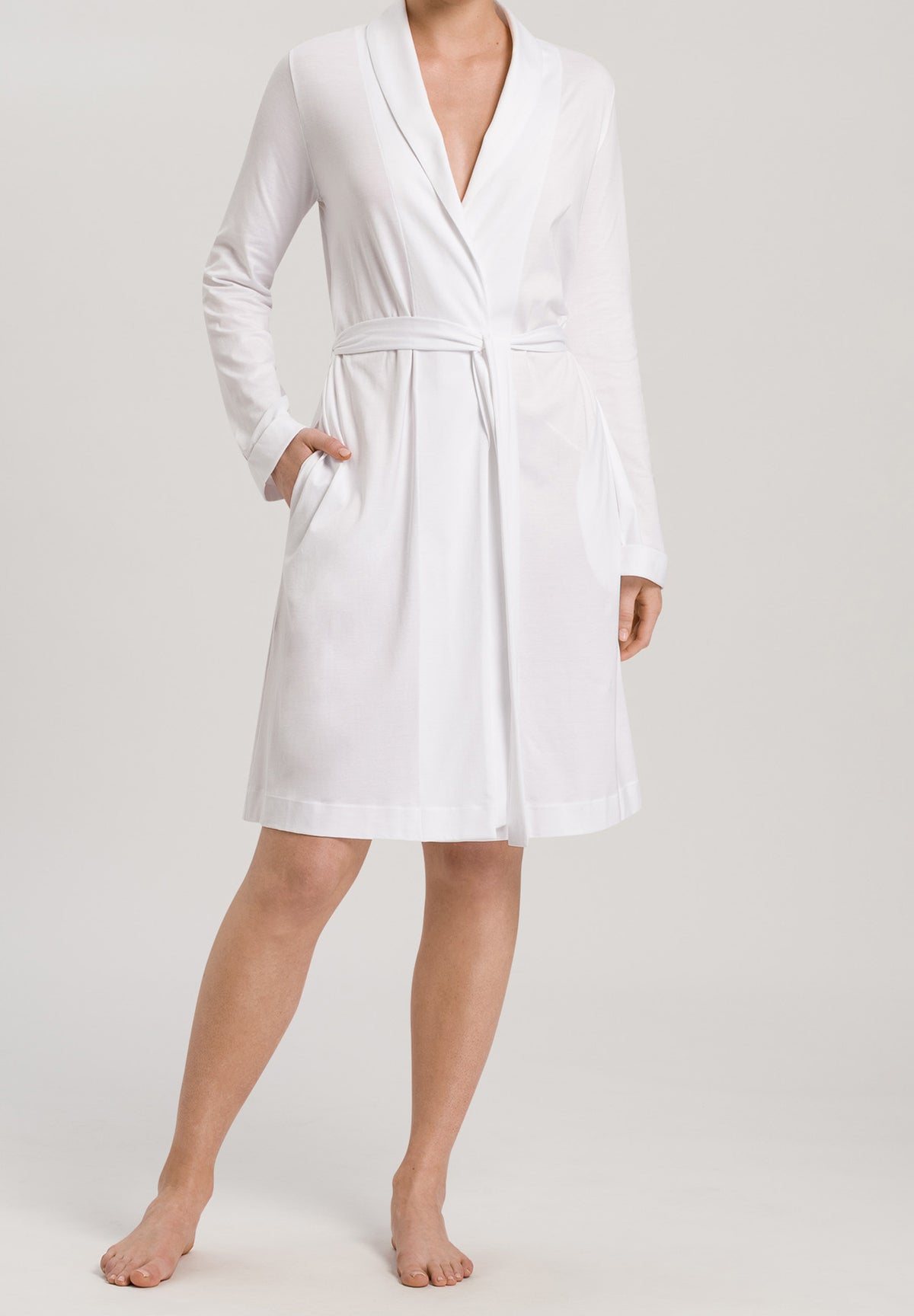 Robe Selection Shawl Collar Cotton Robe | White 77302-101