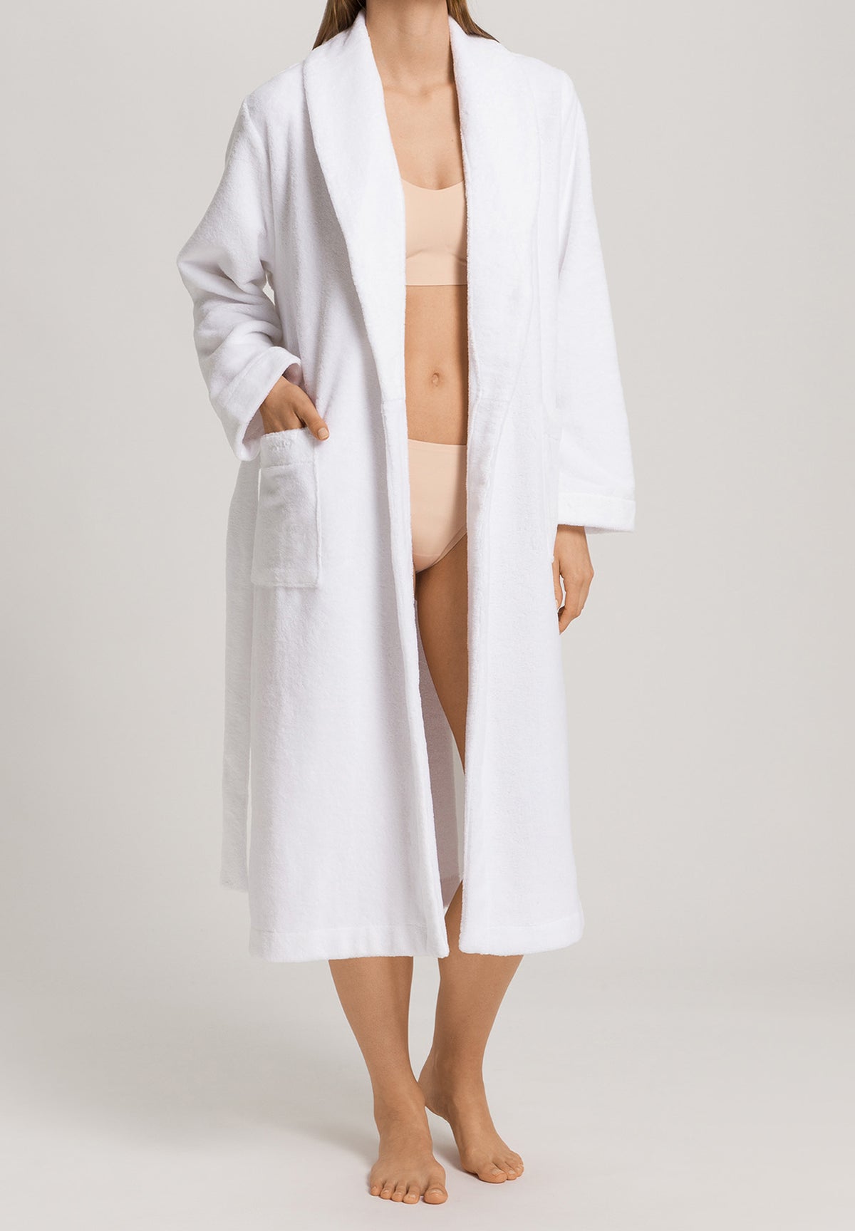 Robe Selection Plush Cotton Terry Velour Robe | White 77700-101