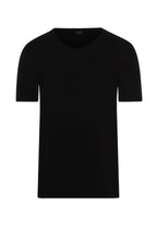 Sea Island Cotton Cotton V-Neck T-Shirt | Black 73173-019
