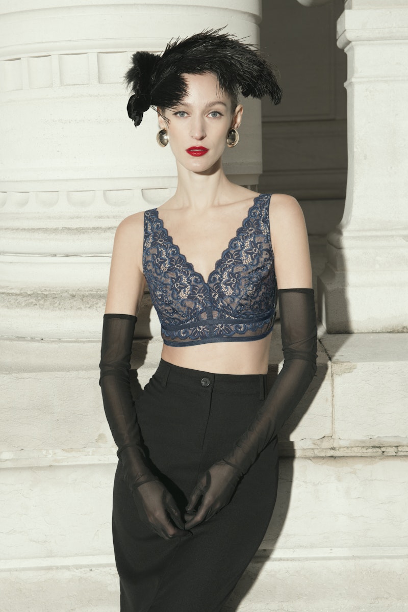 Marlene Lace Soft Cup Bra | Mystic Blue 70894-1652