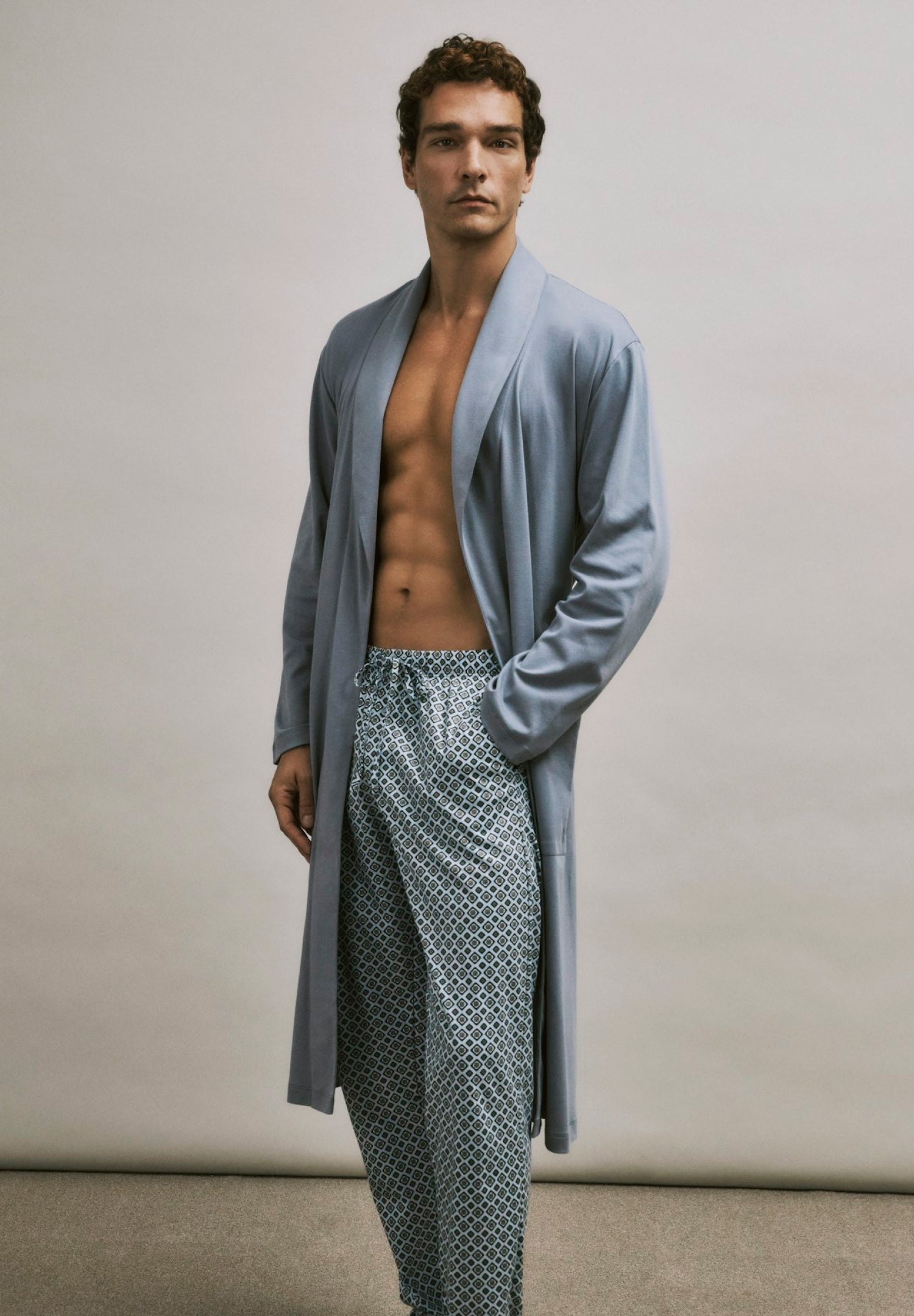 Night And Day Cotton Pajama Pants | Grey Gems Print 75216-3071