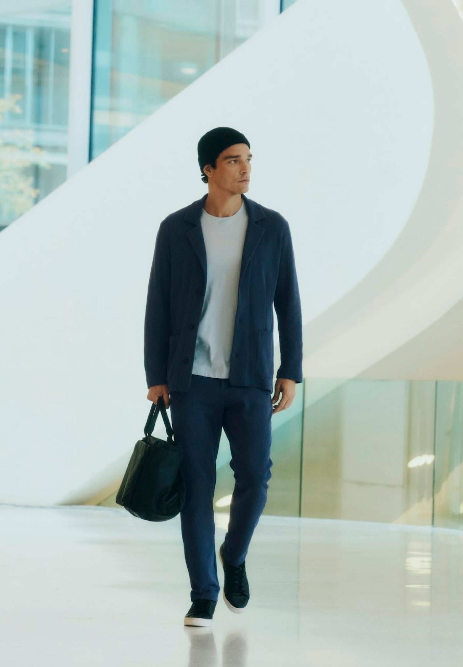 Travelwear Cotton Rib Pants | Ombre Blue 75858-2635