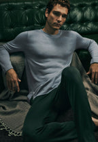 Woolen Comfort TENCEL™ And Cashmere Pants | Earthy Ink 75874-2147