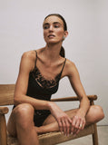 Kalea Floral Embroidered Full Briefs | Black 70850-019
