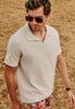 Loungy Summer S/Slv Shirt V-Neck | Warm Sand 75785-1200