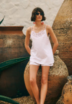 Liz Cotton Short Pajama Set | White 74797-101